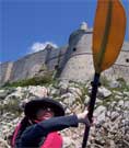 Kayaking under Dubrovnik